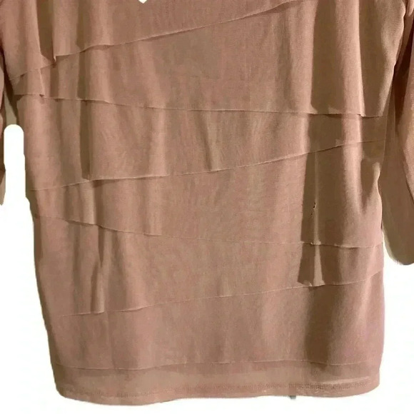 Alfani Women’s Nylon Sheer Blouse Top Lined Mauve/Lt. Purple Sz. M - Picture 3 of 8